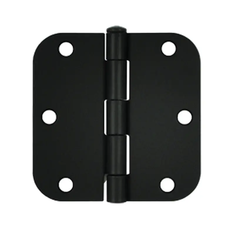 5/8" Radius Steel Hinge, Residential Grade3-1/2" x 3-1/2" / Black