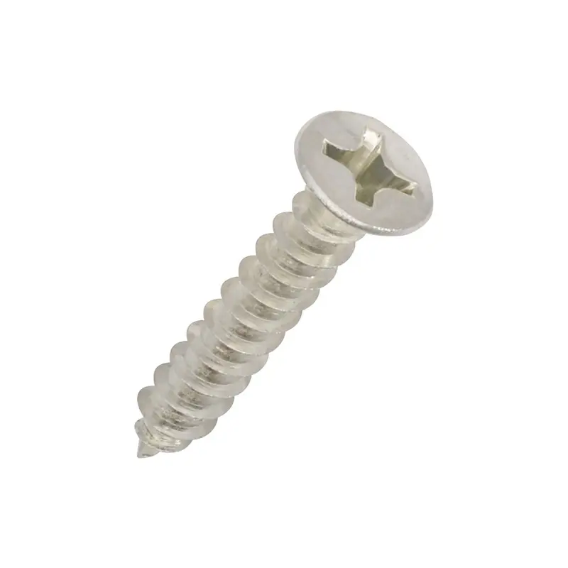 Large Flat Head Stainless Steel Screws#10 x 3/4" - 2 Pack