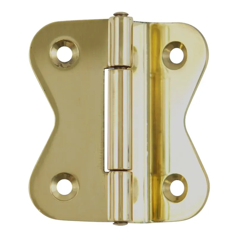 Ornamental Surface Mount Hinge 3/8" OffsetPolished Brass