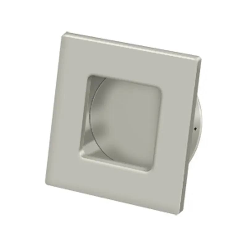 Square Flush PullFlat Black