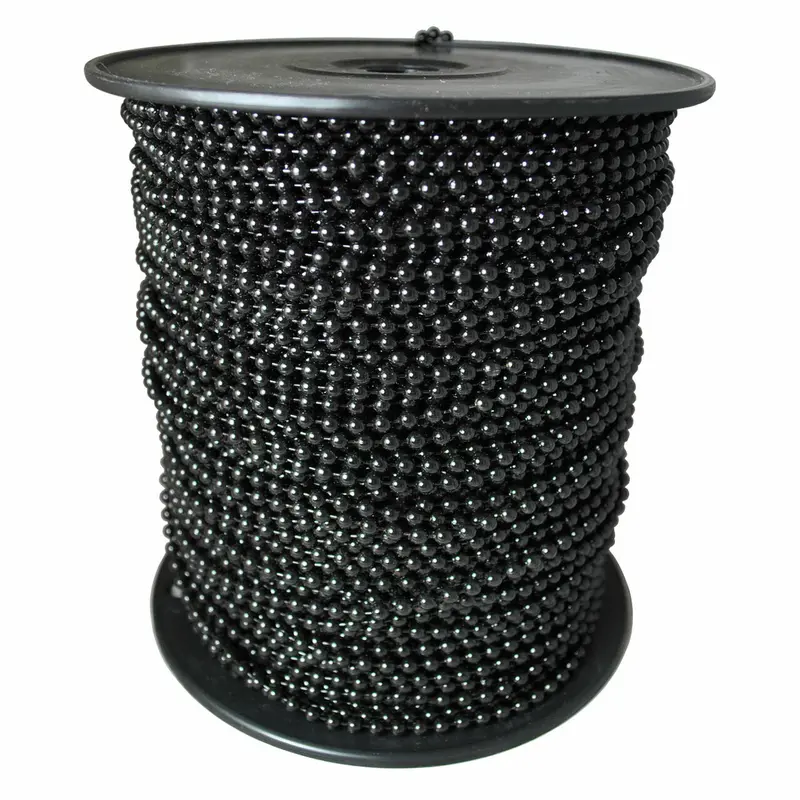 #10 Black Metal Ball Chain 500ft/roll