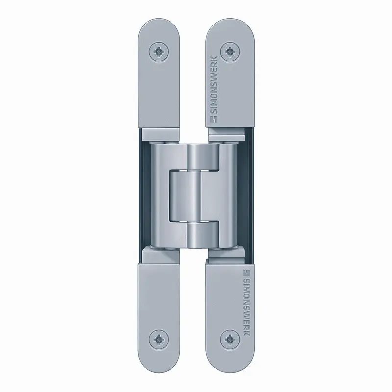 Tectus TE 240 3D for 1-3/8" Thick DoorsSatin Chrome Look