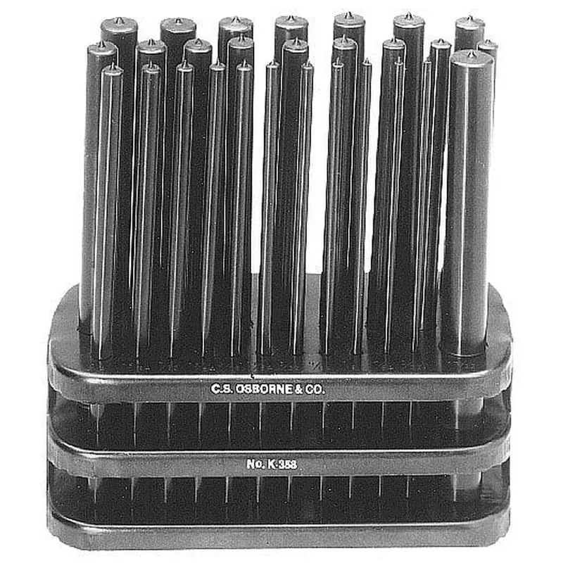 C.S. Osborne Metric Transfer Punch Set