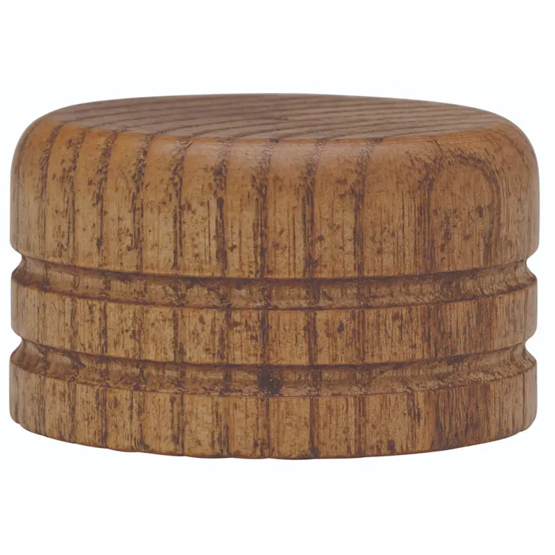 End Cap Finial 45mm Tiger Oak