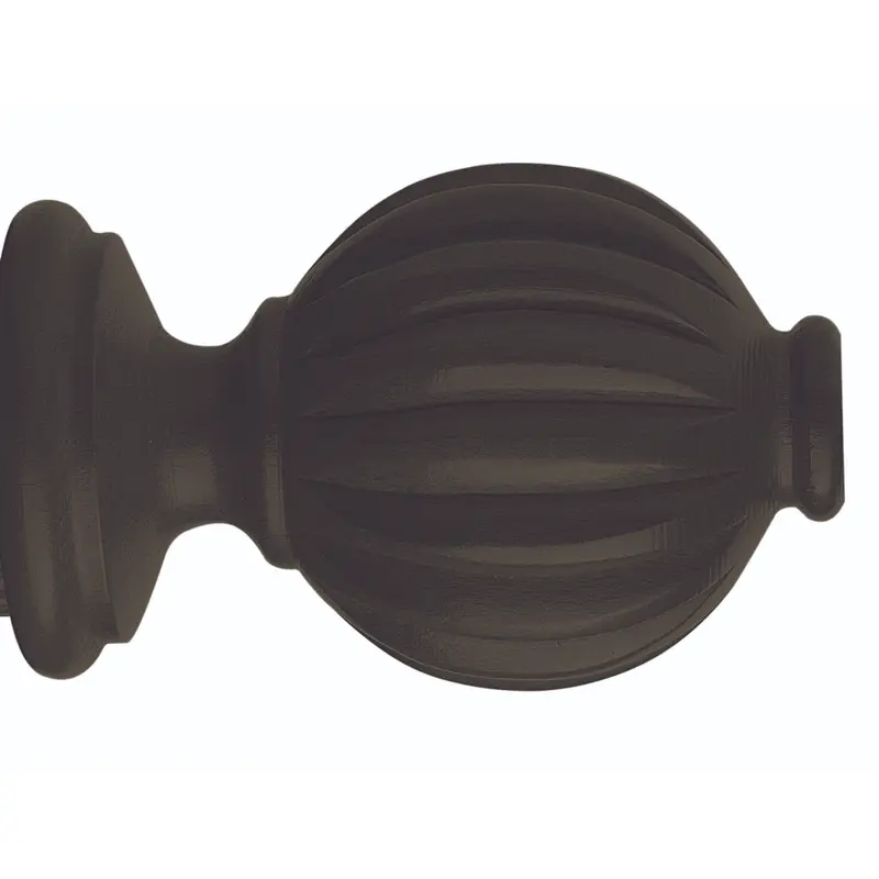 Finial Fluted Ball W 2"