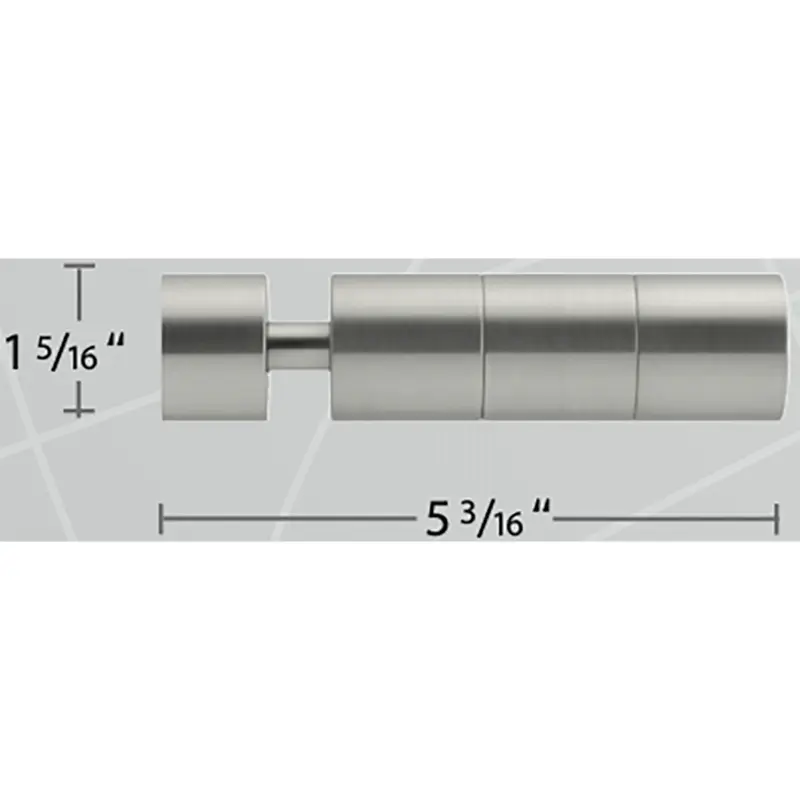 Forest 1-1/8" Pescara Finial - Various ColorsSatin Nickel 29