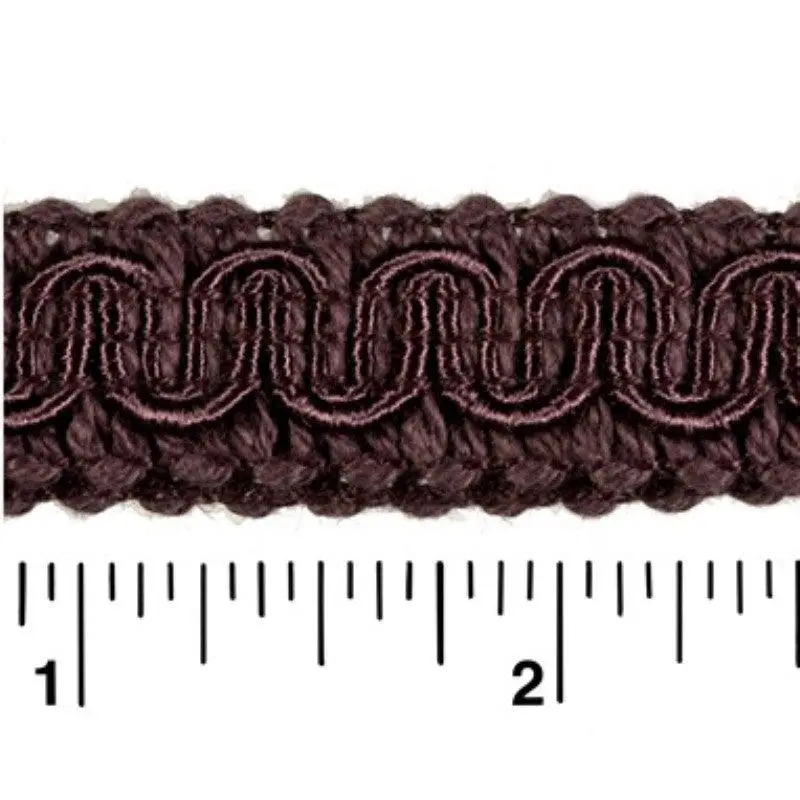 Rayon Scroll Gimp - H07 Eggplant 36 Yards