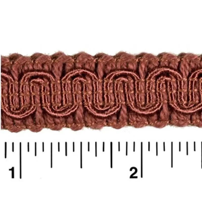 Rayon Scroll Gimp - K33 Crimson 36 Yards