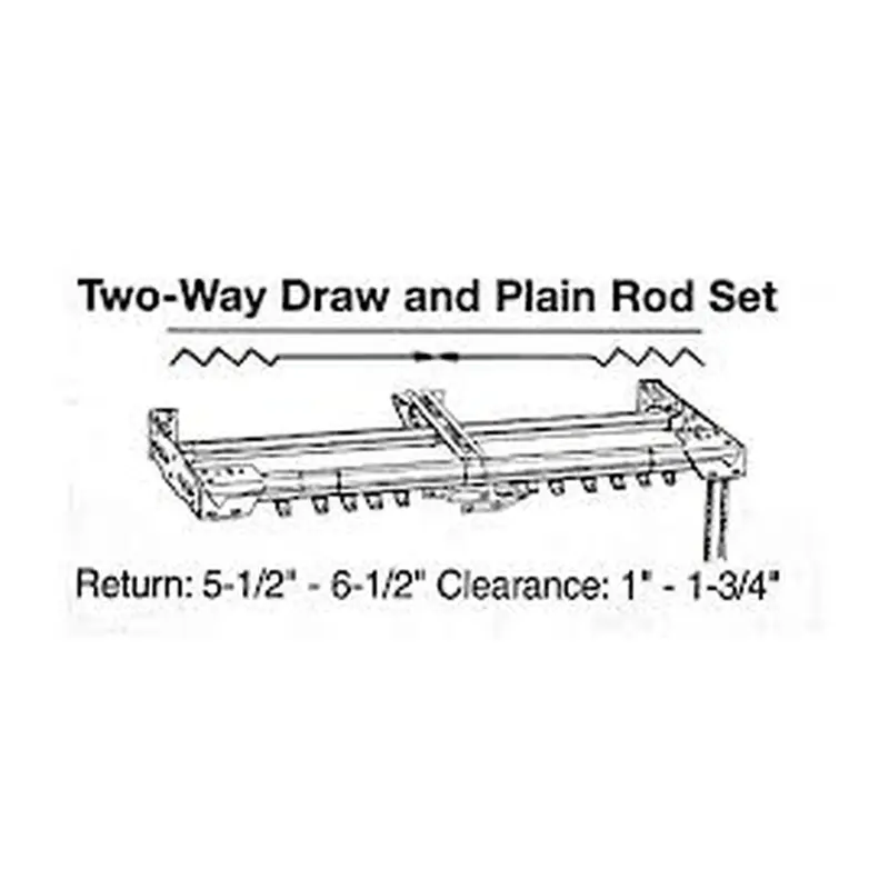 Two Way Draw and Plain Rod Drop-in 48"-86"