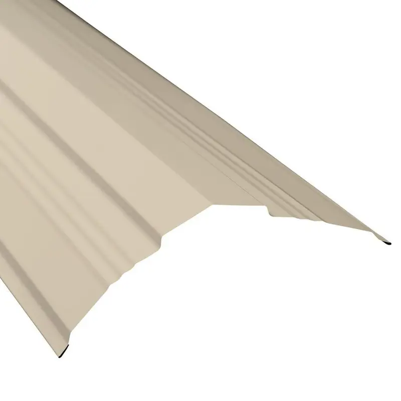 14 in. Universal Ridge Flashing in White7.5 / each