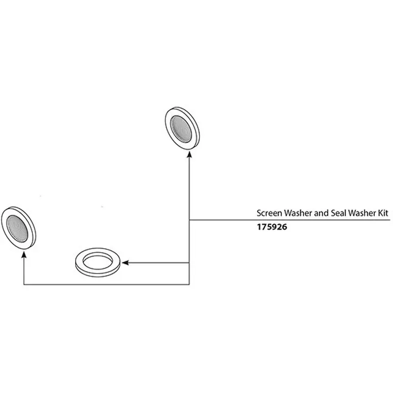 Commercial Parts & Accessories Screen Washer And Seal Washer Kit (package Of 3)N/A