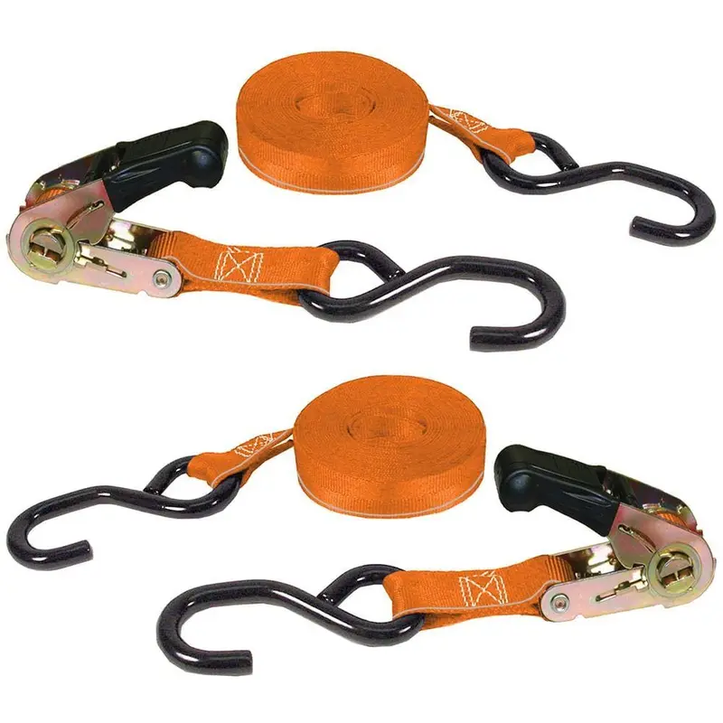 1 in. x 15 ft. x 500 lbs. Ratchet with Padded Handle (2-Pack)