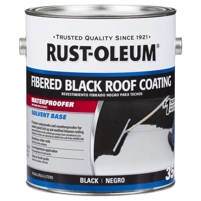 0.9 Gal. 350 Fibered Black Asphalt Roof Coating (2-Pack)17.6 / case
