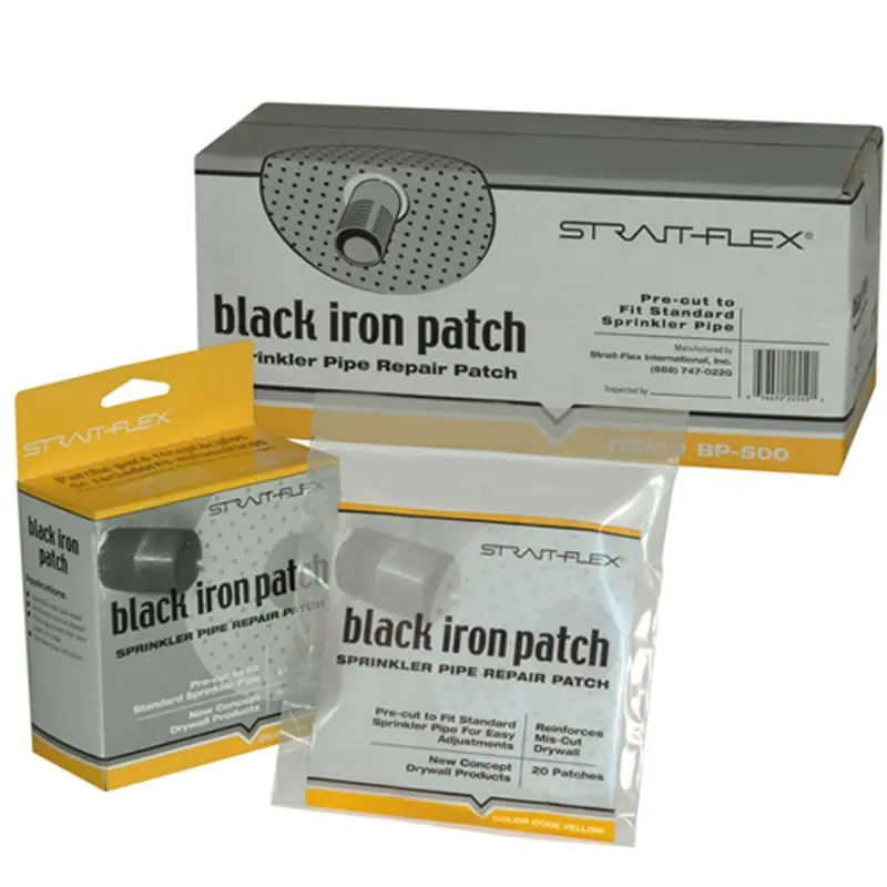 1-3/8 in. x 4.5 in. Hole Black-Iron Round Sprinkler Pipe Patch1.6 / 100 / 4.5