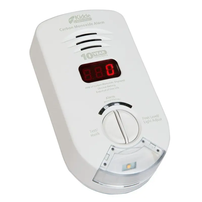 10-Year Worry Free Plug-In Carbon Monoxide Detector with Battery Backup, Digital Display, and Safety Light.88 / each
