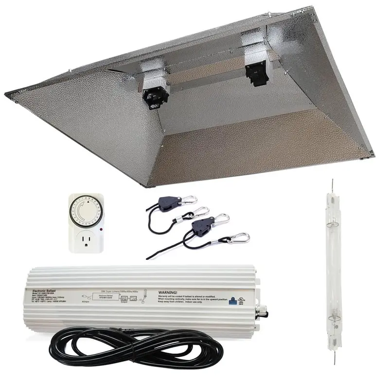 1000-Watt Double Ended HPS 120/240-Volt Grow Light System with DE XXL Open Hood Grow Light Reflector22 / each
