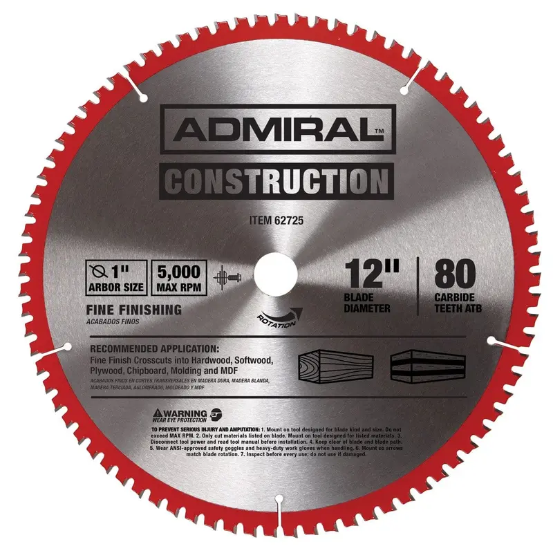 12 in. 80T Finishing Circular Saw Blade