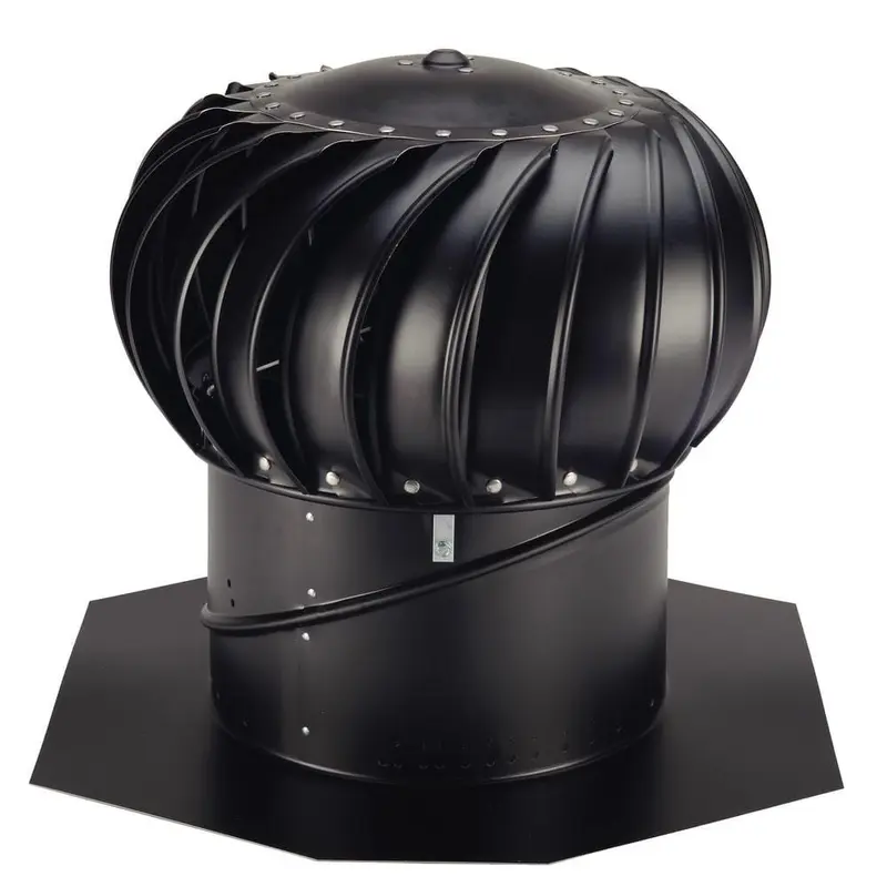 12 in. Black Aluminum Internally Braced Whirlybird Wind Turbine7 / each