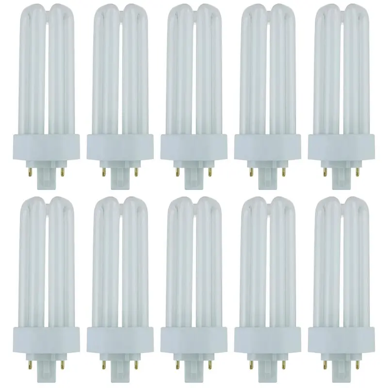 130-Watt Equivalent Twin Tube Base Fluorescent PLT 4-Pin GX24Q-3 CFL Light Bulb in Soft White, 3000K (10-Pack)1.25 / each