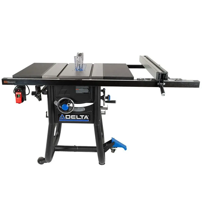 15 Amp 10 in. Table Saw with 30 in. Rip Capacity, Cast Iron Table and Extension Wings