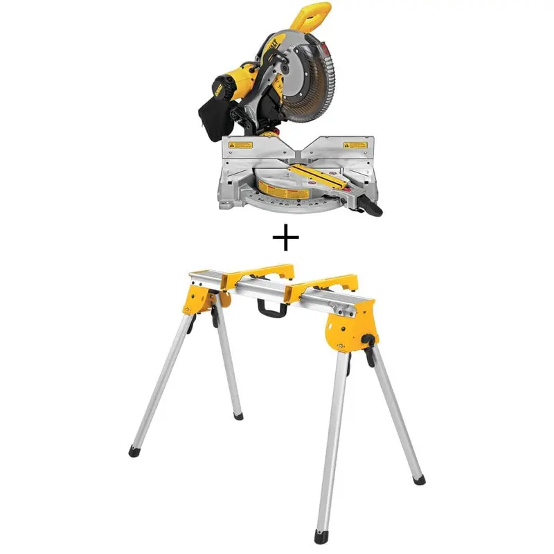 15 Amp Corded 12 in. Double Bevel Compound Miter Saw with Bonus Heavy-Duty Work Stand48.28 / bundle