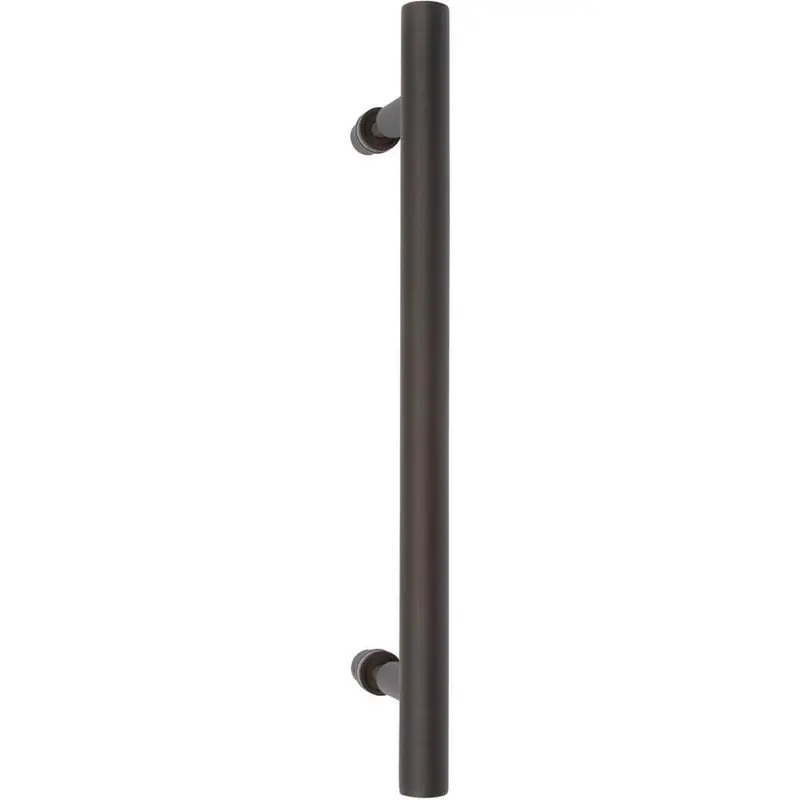 15-3/4 in. Black Barn Door Hardware Round Pull Handle
