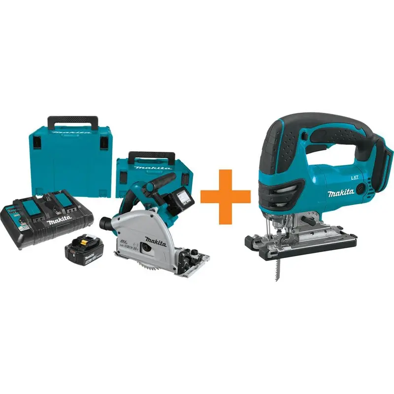 18-Volt X2 LXT (36-Volt) Brushless 6-1/2 in. Plunge Circular Saw 5.0 Ah with Bonus 18-Volt LXT Cordless Jigsaw9 / each