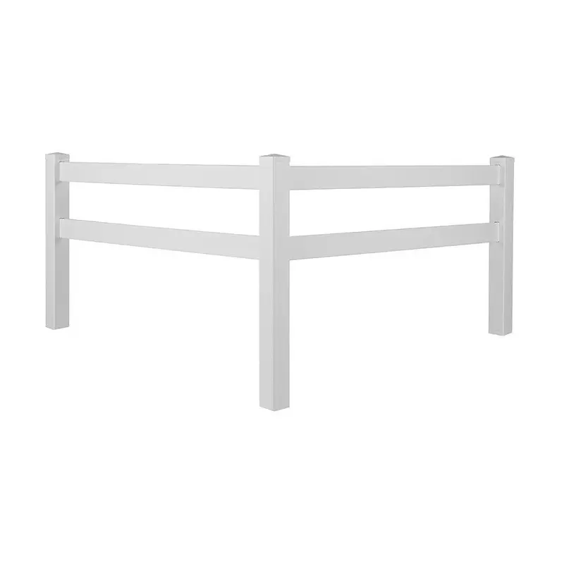 4 ft. H x 4 ft. W White Vinyl Horizontal Fence Corner Accent Panel KitBlack / 42 / 4 ft x 4 ft