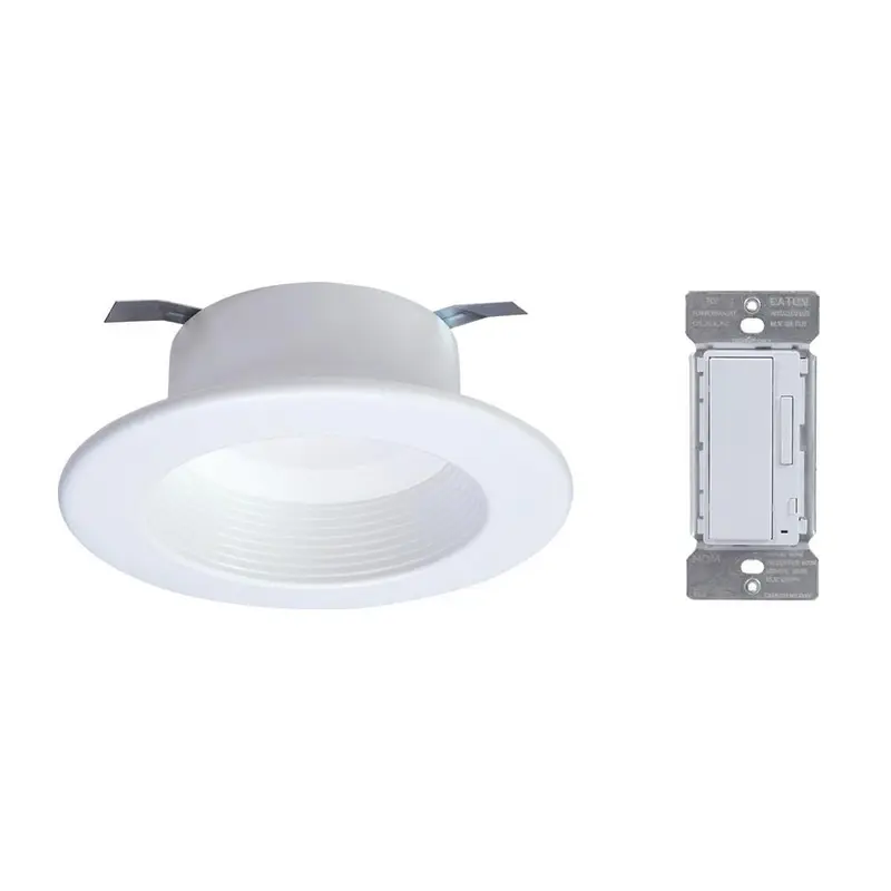 4 in. Tunable CCT (2700K-5000K) Bluetooth Smart Integrated LED Recessed Trim with In-Wall Accessory Dimmer by HALO Home1.5 / bundle
