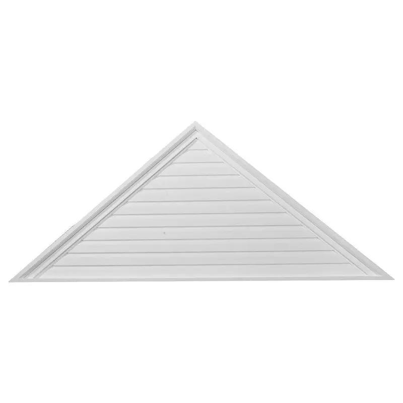 48 in. x 20 in. Triangle Primed Polyurethane Paintable Gable Louver Vent4.15 / each