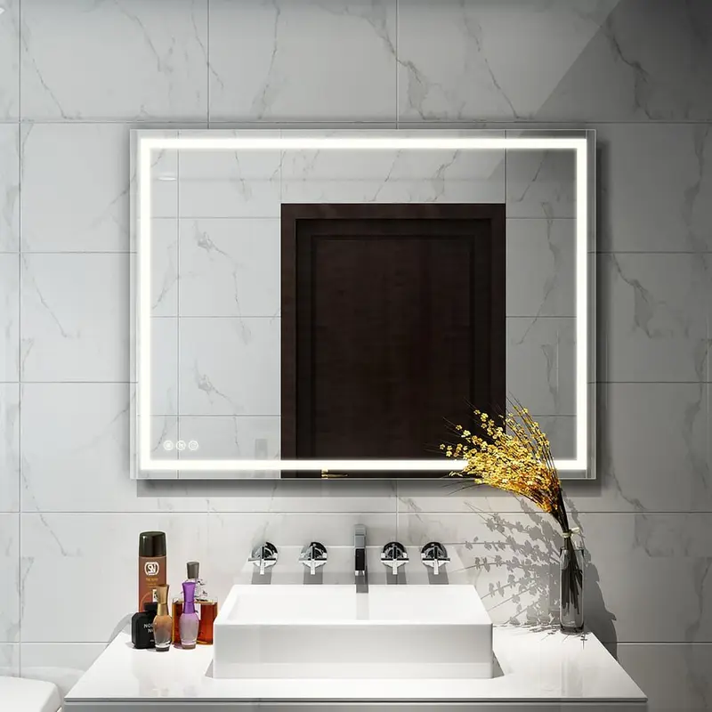 48 in. x 36 in. LED Lighted Single Frameless Bathroom Mirror46.72 / piece