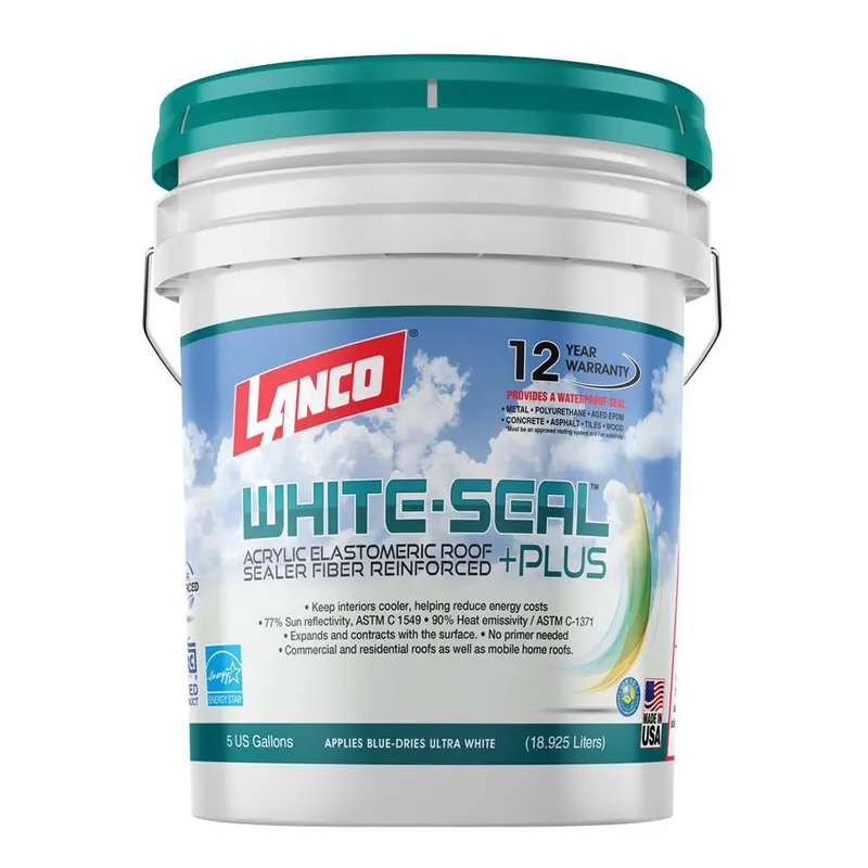 5 Gal. White-Seal Plus 100% Acrylic Elastomeric Reflective Roof Coating with High UV-Ray Reflectance (27-Piece)1650 / pallet(unit load)
