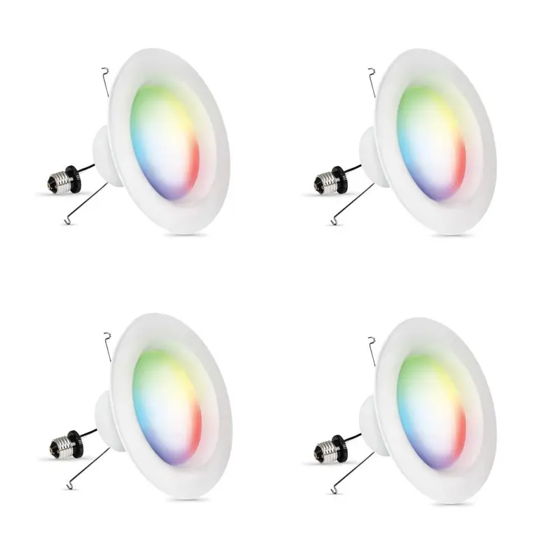 5 in. or 6 in. 75-Watt Equivalent Dimmable Smart Wi-Fi Color Changing and Tunable White LED Recessed Downlight (4-Pack)3.3 / package