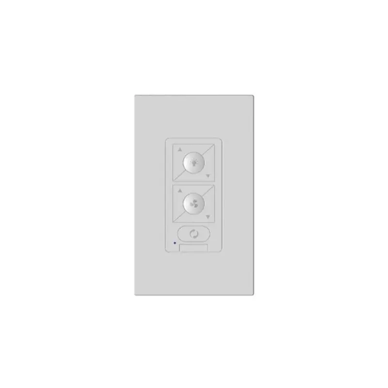 6 Speed Ceiling Fan Wall Control with Single Pole Wallplate in Whiteeach
