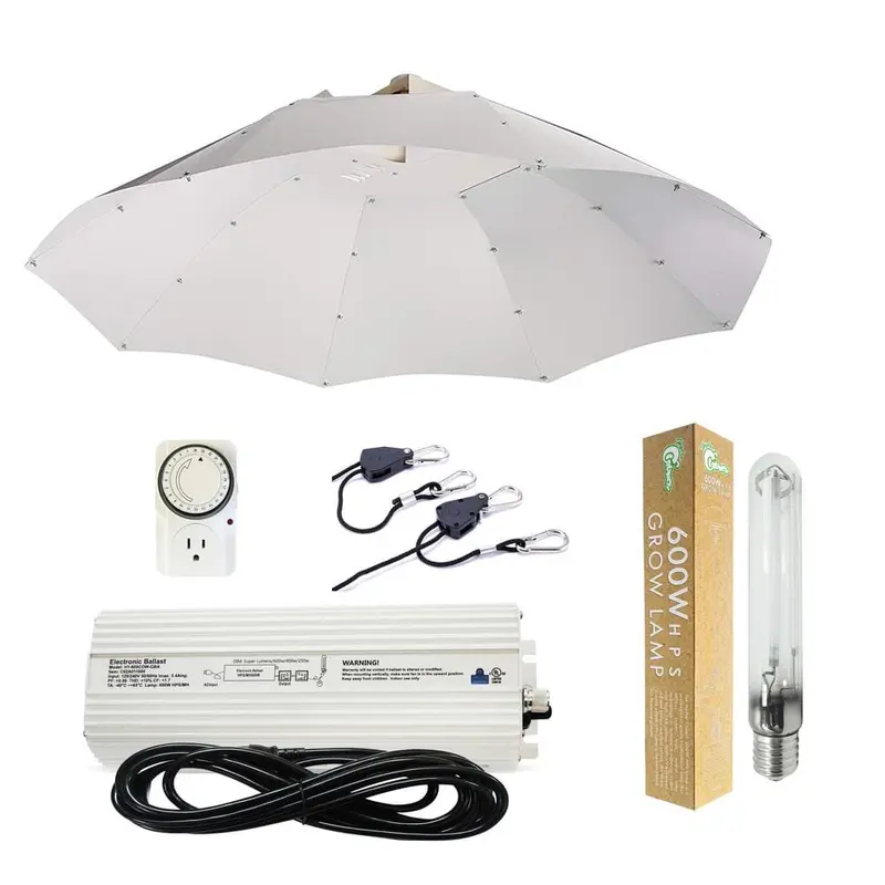 600-Watt HPS Grow Light System with 42 in. Parabolic Vertical Umbrella Hood Reflector25 / each