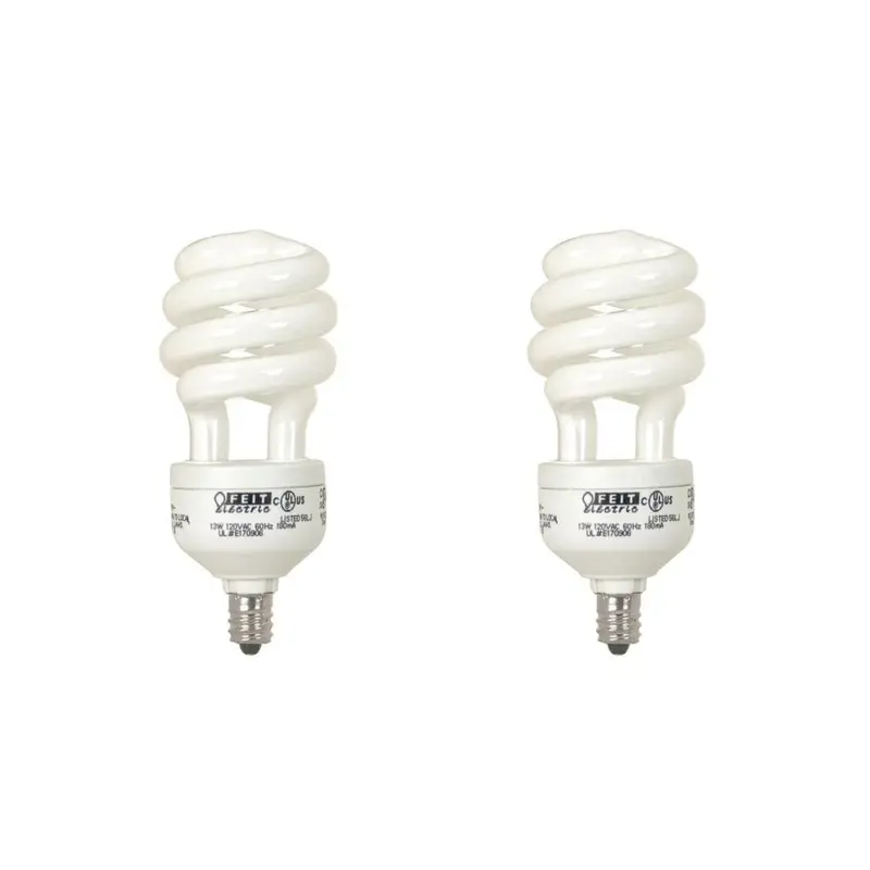60-Watt Equivalent Soft White A19 Spiral Candelabra CFL Light Bulb (2-Pack)0.29 / package