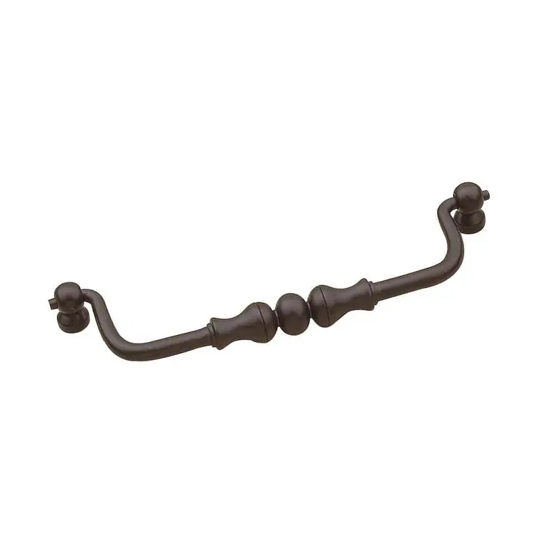 7 in. (178 mm) Center-to-Center Matte Black Traditional Pendant and Ring Pull0.3500 / each