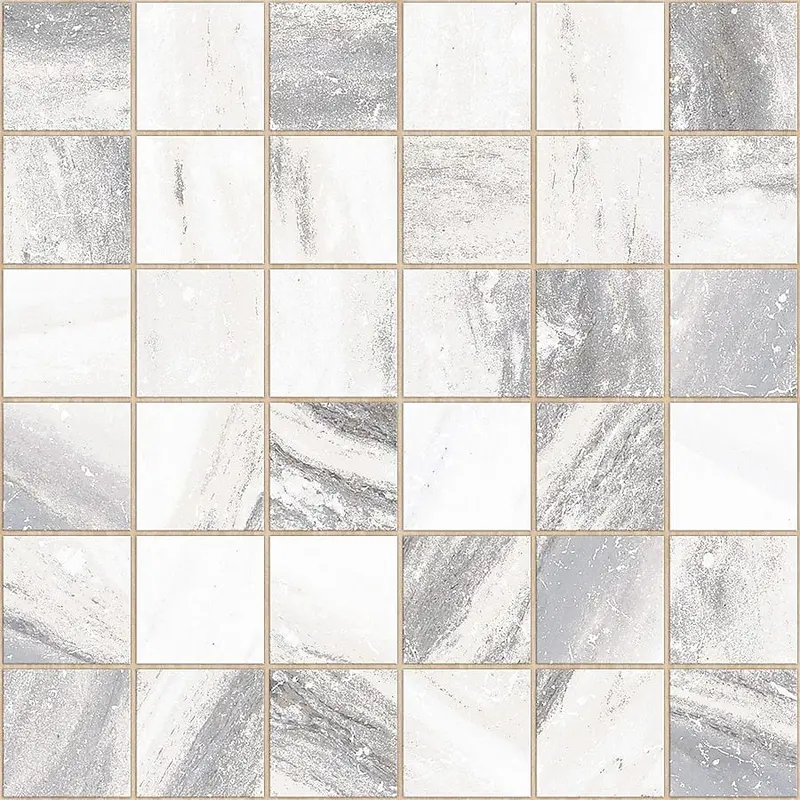 allen   roth Sovereign Stone Pearl 12-in x 12-in Glazed Porcelain Uniform Squares Marble Look Floor and Wall Tile (0.97-sq. ft/ Piece)