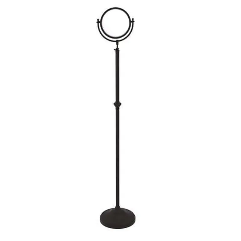 Allied Brass 10.5-in x 68-in Oil-Rubbed Bronze Double-Sided Magnifying Freestanding Vanity Mirror