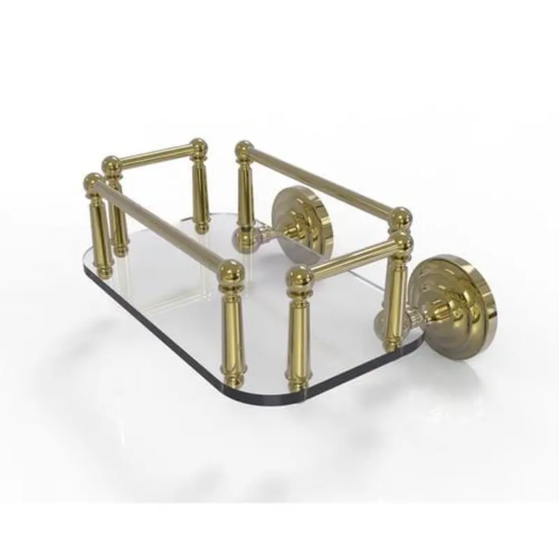 Allied Brass Que New Unlacquered Brass Wall Mount Towel Rack