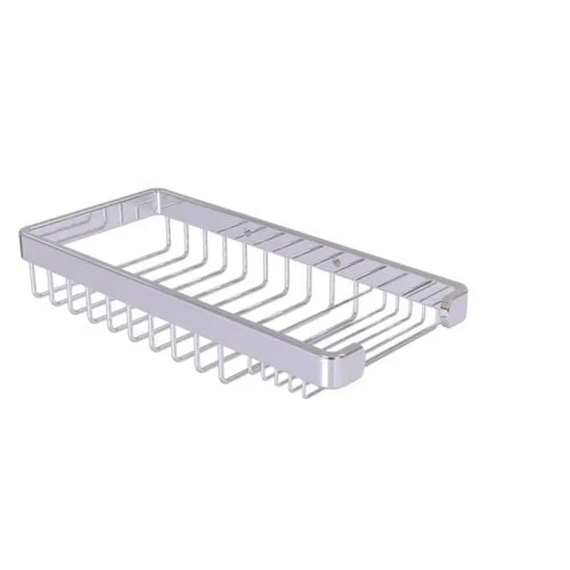 Allied Brass Rectangular Combination Shower Basket in Polished Chrome