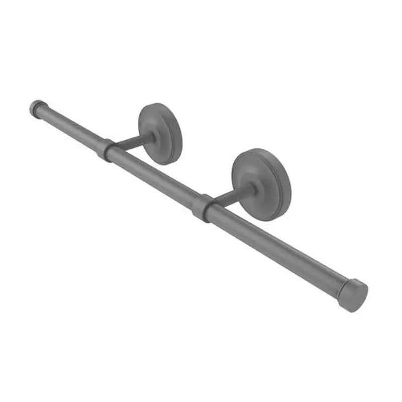 Allied Brass Prestige Regal Collection Wall Mounted Horizontal Guest Towel Holder in Matte Gray