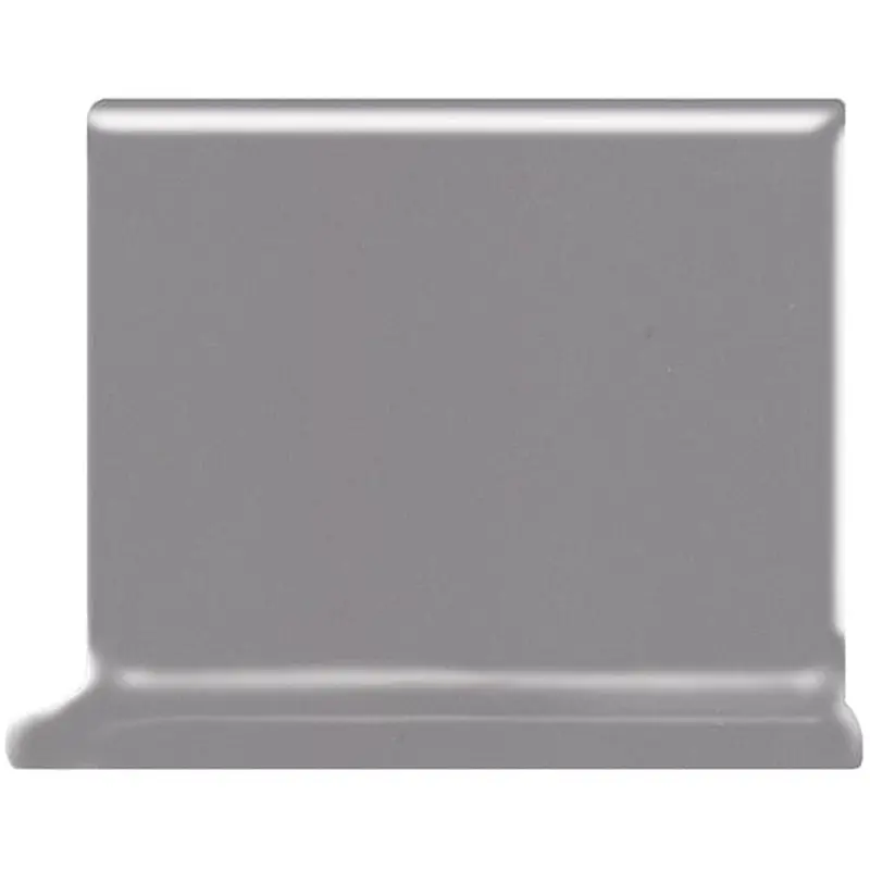 American Olean Bright Storm Gray Ceramic Cove Base Tile (4-in x 4-in)