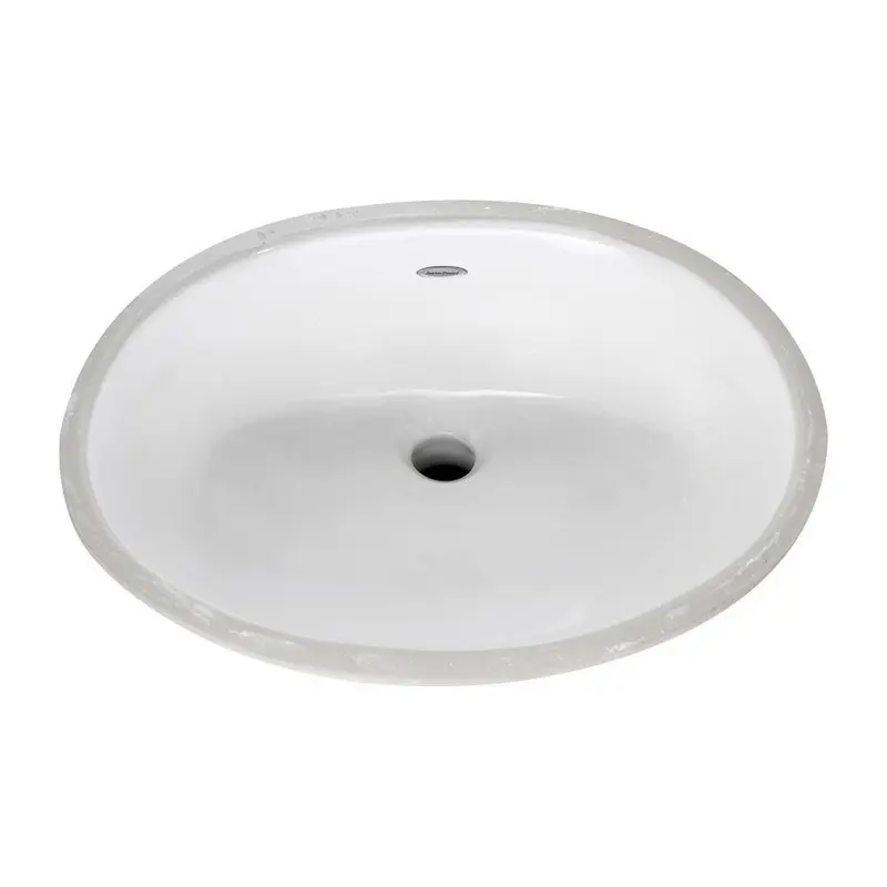 American Standard Ovalyn Front Overflow Undercounter Bathroom Sink with Glazed Underside in White18 / each