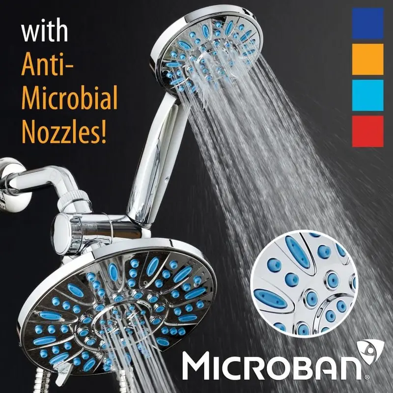 AquaDance Chrome 30-Spray Rain Dual Shower Head 2.5-GPM (9.5-LPM)