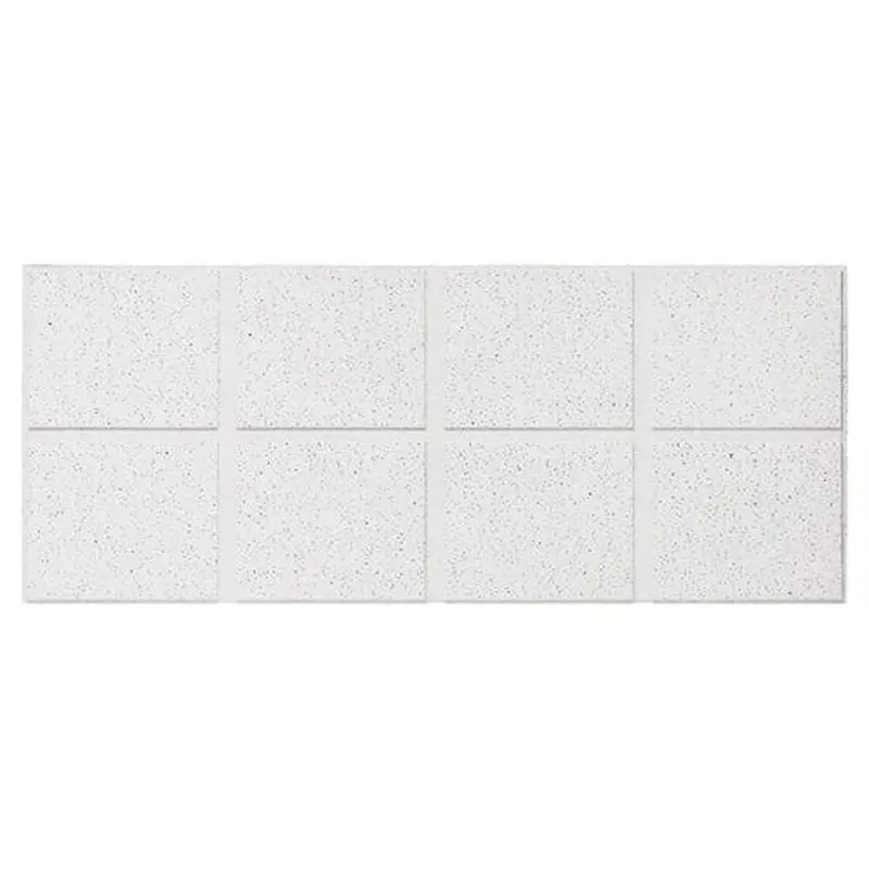 Armstrong Ceilings 48-in x 24-in Fine Fissured Second Look 10-Pack White Patterned 15/16-in Drop Acoustic Panel Ceiling Tilessq/ft