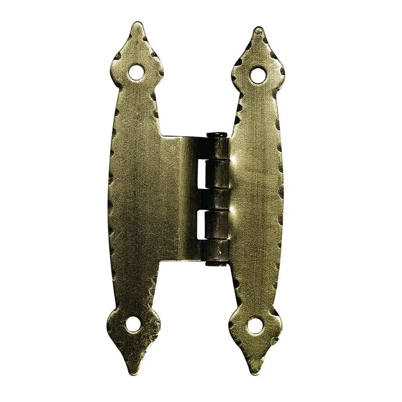 Antique Brass 3/8 in. Offset "H" Cabinet Hinge (1-Pair)Antique Brass / 0.18 / 2