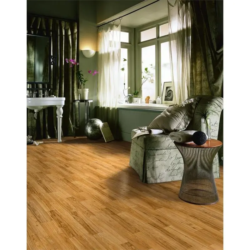 Armstrong Flooring Pickwick Landing II 12-ft W Cut-to-Length Upcountry Hickory Natural Wood Look Low-Gloss Finish Sheet VinylsqftLinear
