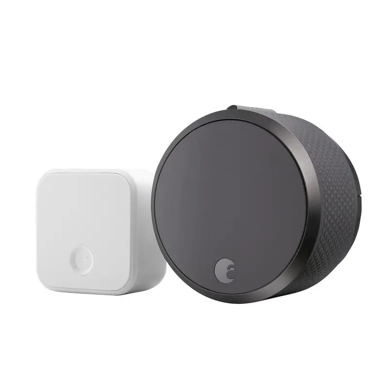 August Smart Lock Pro   Connect, Dark Gray