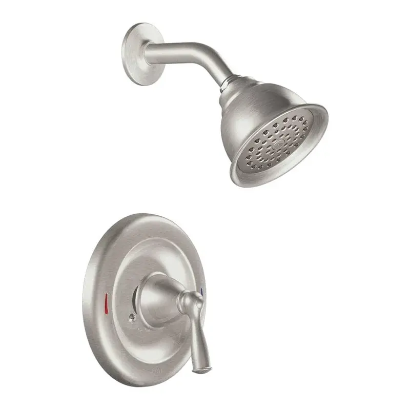 Banbury Single-Handle 1-Spray 1.75 GPM Shower Faucet with Valve in Spot Resist Brushed Nickel (Valve Included)Spot Resist Brushed Nickel / 4.600